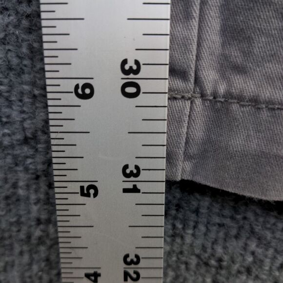 Old Navy Men's Broken-in Straight Chino Pants Gray 33x32 Flat Front Cotton - Picture 11 of 11